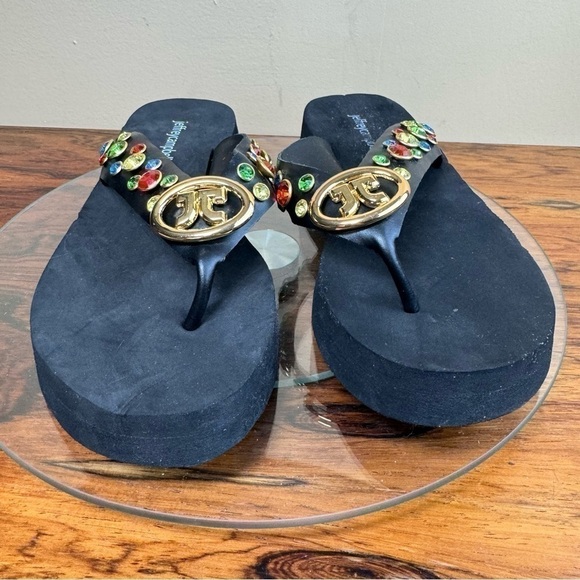 Jeffrey Campbell Iconics Flip Flop in black multi - Picture 5 of 15